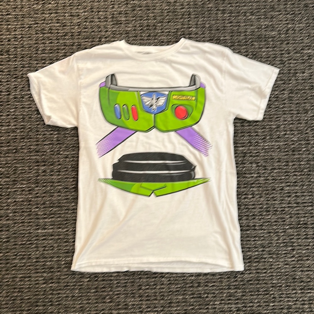💥Disney’s Pixar Toy Story 4 Women’s Size M Buzz Suit Graphic T-Shirt💥